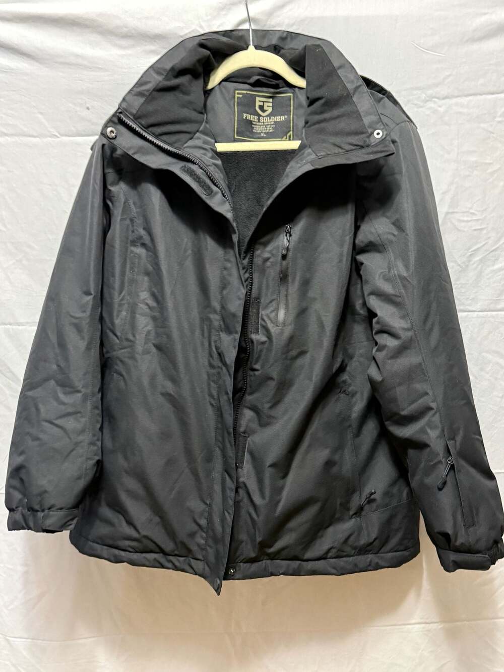 Free Soldier Men's XL Ski Jacket Fleece Lined Waterproof - Picture 2 of 9